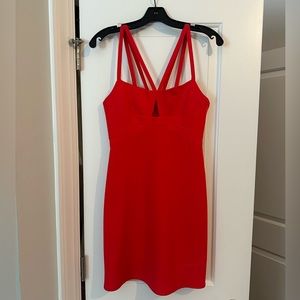 Red BCBG cocktail dress